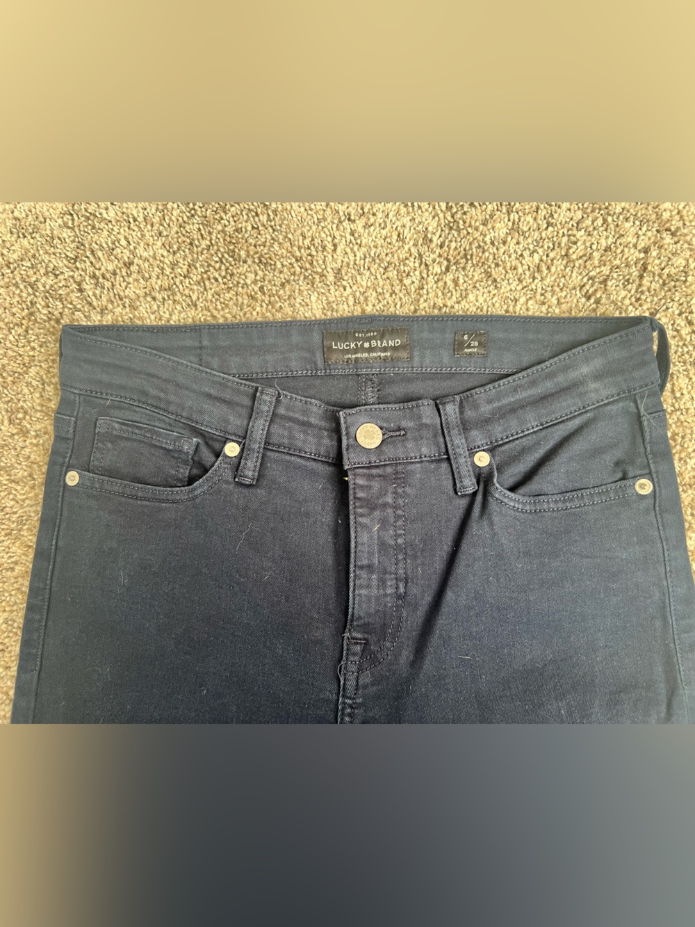 Lucky Brand dark blue Skinny Jeans - Picture 2 of 6